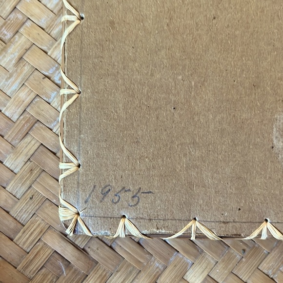 Vintage 1950’s Wicker Rattan Framed Print - Picture 9 of 9